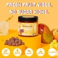thumbnail image 5 of Llama Naturals Kids Probiotic with Prebiotic Fiber, Vegan, Organic Prebiotics and Probiotics Gummies for Gut Health Support, Toddler Real Fruit Gummy Vitamins, No Added Sugar Cane, Peach Mango, 60 Ct, 5 of 10