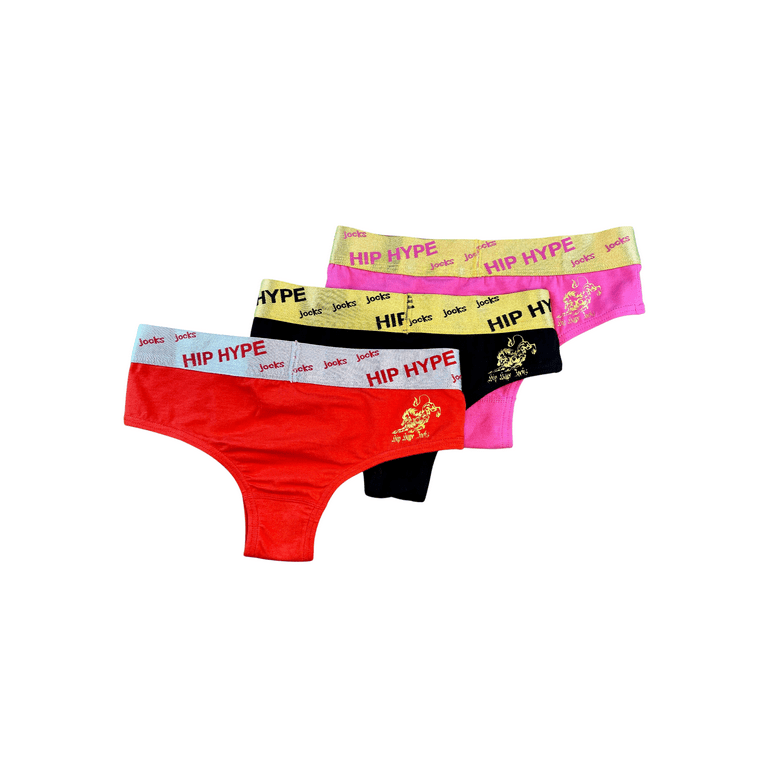 Women's No Show Cheeky Panty, Assorted 3 Pack