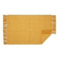thumbnail image 2 of Contemporary Home Living 2' x 3' Ribbed 2-Tone Rectangular Area Throw Rug - Gold, 2 of 6