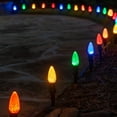 thumbnail image 6 of Wintergreen Lighting C9 Multicolor OptiCore Faceted LED Christmas Pathway Light Kit, 50 Lights, 12" Spacing, Green Wire, 50 ft, 6 of 8