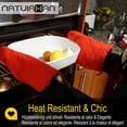 thumbnail image 3 of Guantes de horno resistentes al calor hasta 180 °C, guantes para cocinar, horno, hornear, asar a la parrilla, 3 of 5