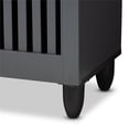thumbnail image 3 of Baxton Studio Fernanda 3-Door Wood Entryway Shoe Cabinet in Dark Gray, 3 of 10