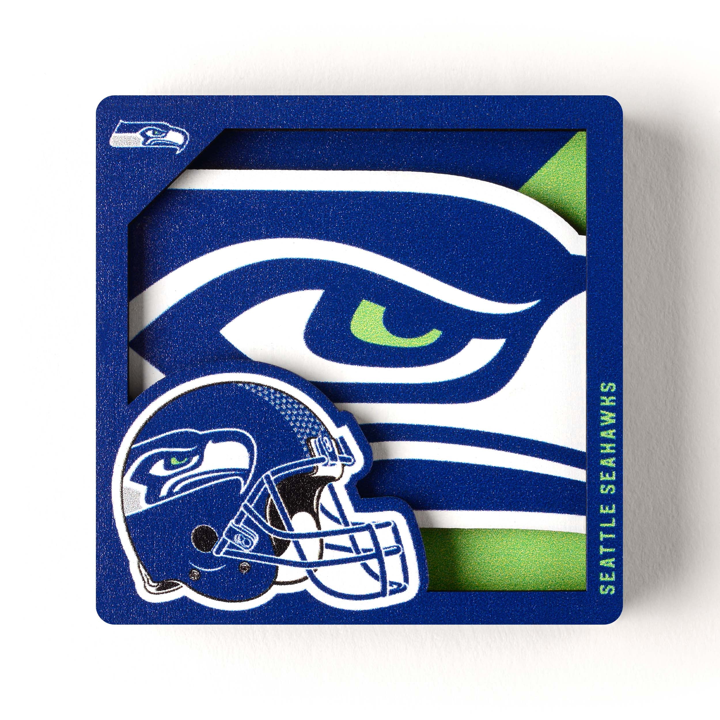 YouTheFan NFL Seattle Seahawks 3D Logo Series Magnet