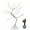 White, variant on Spencer 20" Artificial Fairy Light Spirit Tree Lamp with 60 LED Star Bonsai Tree Light USB/Battery Touch Switch for Kids Bedroom Party Wedding and Christmas (Warm White)