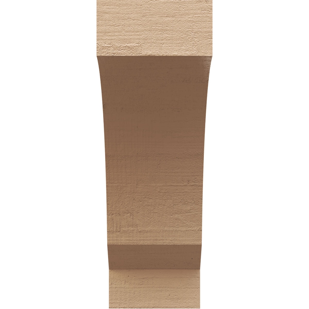 10"W x 20"D x 30"H Classic Moab Rough Cedar Woodgrain TimberThane Corbel, Primed Tan