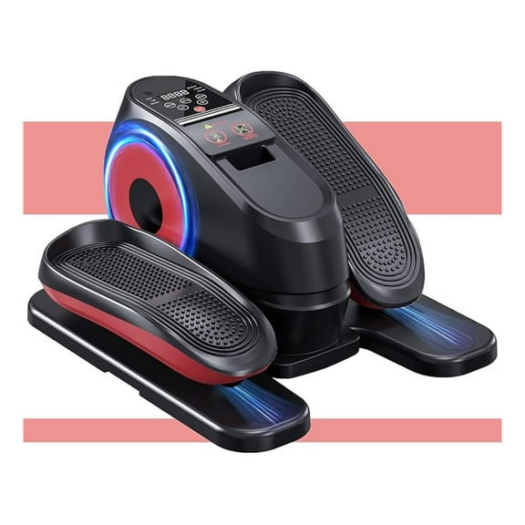 2025 New 16 Speed Levels Under Desk Elliptical Machine, Electric Ellipse Leg Exerciser Pro , Forward & Reverse Direction,Quiet and Fully Assembled, Upgraded Manual Safety Power