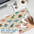 thumbnail image 4 of Long Mouse Pads for Desk,Beige Colorful Dinosaurs Pattern Desk Mats on Top Of Desks, Desk Mouse Pad Extra Large with 3mm Non-Slip Base and Stitched Edge for Gaming,Office,Work,Home 31.5"x15.7", 4 of 6