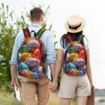 thumbnail image 4 of Balery Easter Eggs Mochila Clásica Impresa Básica para Viaje, Mochila Escolar Resistente al Agua, Mochila de Lona con Correas Ajustables-Small, 4 of 5