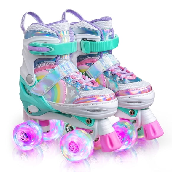 Patines SULIFEEL Rainbow Unicorn Light Up para niños