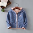 thumbnail image 3 of Children Kids Lovely Fleece Long-sleeved Hooded Sweater Coat Tops, 3 of 8