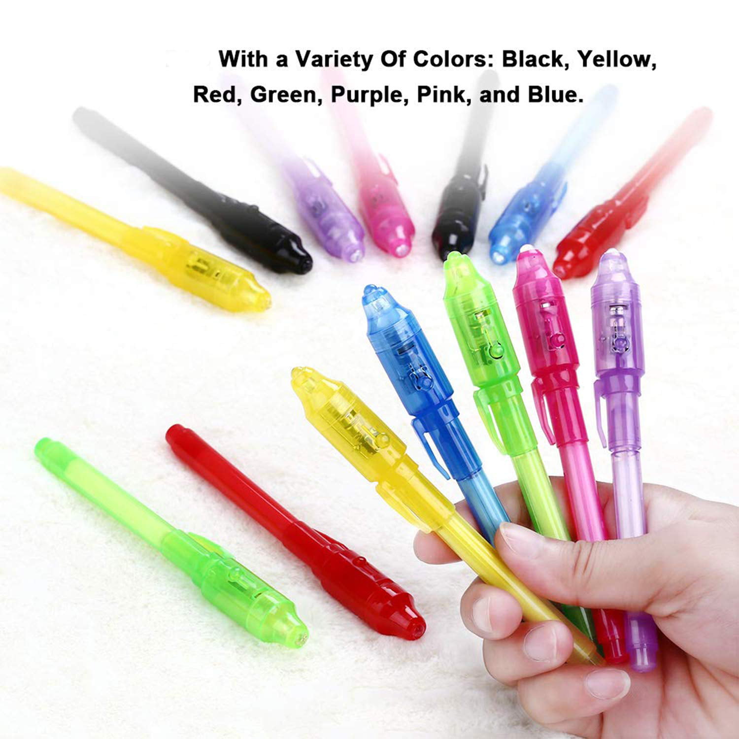 TureClos UV Light Magic Marker Invisible Ink Pen for Secret Message Spy  Game Party 