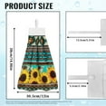 thumbnail image 7 of SEANATIVE Southwest Aztec Hand Towels for Bathroom Set of 2 Sunflower Hanging Hand Towels for Kitchen Highly Absorbent Hand Towels with Button Loop Fingertip Towel Indoor Home Decor, 7 of 7