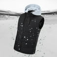 thumbnail image 6 of Maqroz Heated Vest for Women Men with 15 Heating Zones Dual Control Electric Heating Vest with Detachable Hood Sleeveless Hooded Jacket Usb Winter Thermal Coats, Battery Not Included Gray XXL, 6 of 7