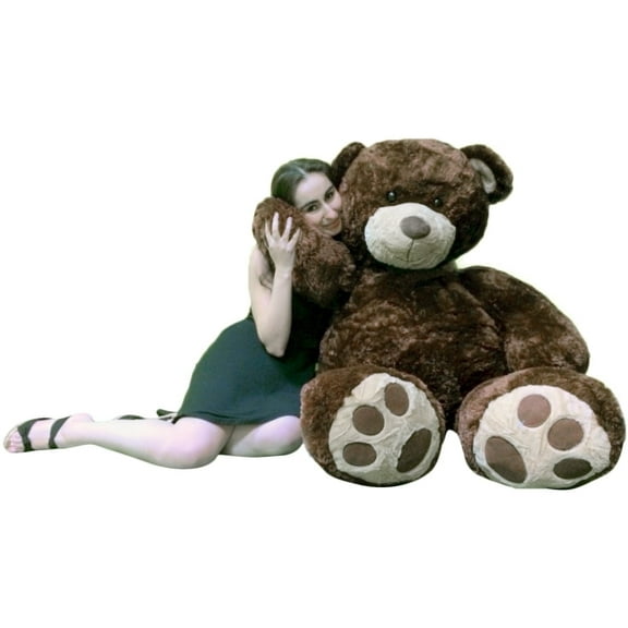 Big Plush Valentine's Day 5 Foot Brown Giant Teddy Bear, Soft Life Size Hug Buddy, Perfect Gift for Valentines Day or Any Day