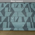 thumbnail image 6 of Ambesonne Blue Place Mats Set of 4, Modern Squares Triangles, Standard Size, Petrol Blue Dark Blue, 6 of 6