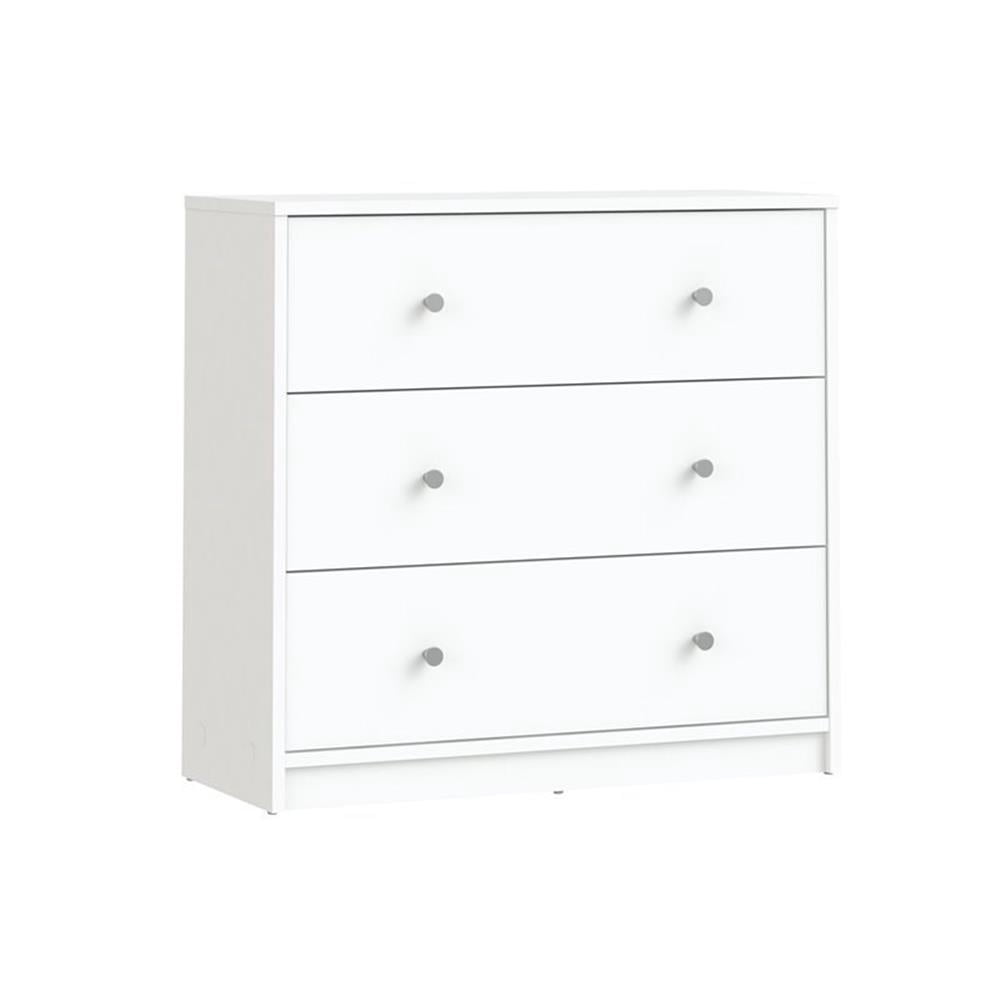 Home Square 4 Piece Bedroom Set With Dresser, Chest and 2 Nightstands in White