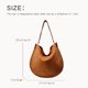 thumbnail image 4 of Bolsos vintage de gamuza sintética finos para mujer, bolso de mano de diseñador de lujo, novedad 2024, con ribete trenzado y bolsillo para tarjetas, para el hombro debajo del brazo, 4 of 5