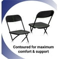 thumbnail image 5 of TentandTable Plastic Folding Chairs, Black, 4 Pack, 5 of 11