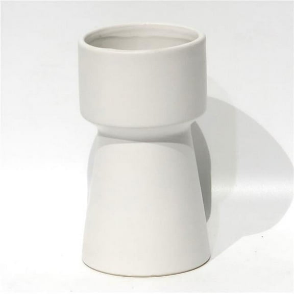 MDR Trading Inc. AI-CE94-155_Q01 Matte White Ceramic Planter