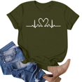 thumbnail image 3 of T-shirt à Col Rond Imprimé de Performance Artistique de Mode et de Loisirs pour Femmes à Manches Courtes T Shirt Pack T Shirt Chandails Extensibles pour Femmes Chandail à Manches Courtes Chandails à Manches Courtes pour Femmes Décontracté Femmes Actives, 3 of 3