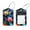 multicolored 2, variant on 2 Pcs Luggage Tags, Vintage Water Lotus Root Pattern Privacy Cover ID Label with Stainless Steel Loop and Address Card for Travel Bag Suitcase