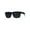 Black Blue, variant on Kush Mens Rectangular Keyhole Sport Plastic Agent Sunglasses Black Blue