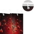thumbnail image 5 of Coolnut Shower Curtain Christmas Balls Bathroom Decor Watercolor Shower Curtain Sets Fabric Cloth Bathroom Curtains with Hooks 60x72 Inch, 5 of 6