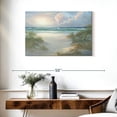 thumbnail image 3 of Elephant Stock Coastal Beach Wall Art - Horizontal Canvas Wall Art - Living Room Wall Decor - Beach Canvas - Blue And Teal Decor By Georgia Janisse - 36" x 24", 3 of 8