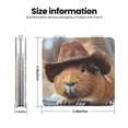 thumbnail image 3 of Salouo Cowboy Hat Guinea Pig Print Travel Makeup Mirror,Pocket Mirror Portable Hand Mirror 2 x 1x Magnification Folding Makeup Mirror for Handbag and Purses-Square, 3 of 9