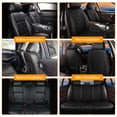 thumbnail image 6 of Car Seat Covers Fit for Infiniti QX30 2017-2019,Anti-Slip Faux Leather Waterproof Breathable Fast Install Scratch Resistant Black,Full Set(2 Row 5 Seats), 6 of 10