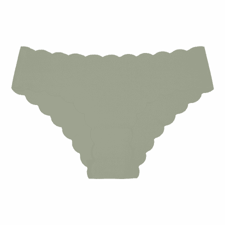 

Wish Women s Seamless Briefs Pack of 3 Ice Silk Panties Mid-Rise No Show Underwear Dark Green L S836