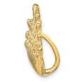 thumbnail image 2 of FB Jewels 14K Yellow Gold Lion's Paw Shell Pendant Slide, 2 of 3