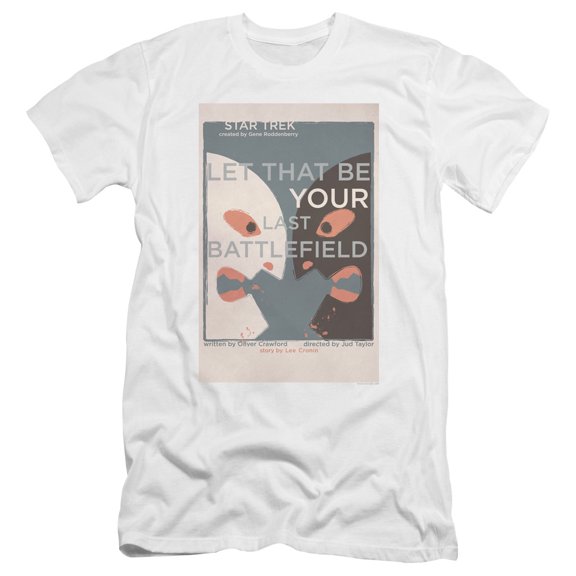 Star Trek Tos Episode 70 Premium Canvas Adult Slim Fit 30/1 T-Shirt White
