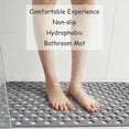 thumbnail image 3 of Anti Slip, Anti Mold, Tpe Bath Mat, Anti Slip, Antibacterial Shower Mat With Suction Cup And Drainage Hole, Perfect For Everyone'S Safety, Gray 43 X 75 Cm., 3 of 5