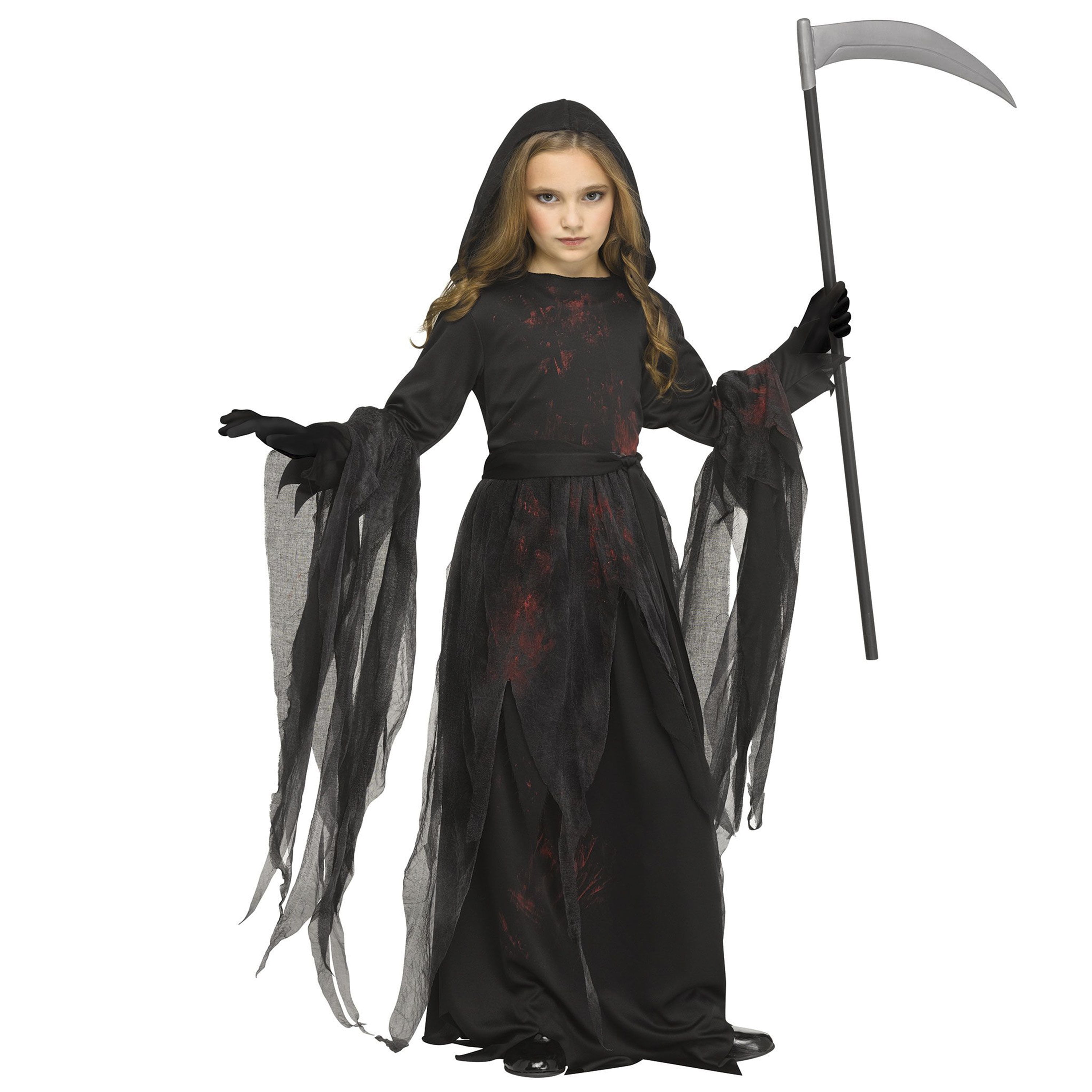 Soulless Reaper Halloween Costume for Children, Girls' Size L (10/12), by Way to Celebrate