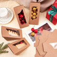 thumbnail image 2 of 30 cajas triangulares para dulces de 4,7 x 4,7 x 0,3 cm con ventana., 2 of 7