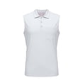 thumbnail image 3 of LIBRCLO Sleeveless Polo Shirts for Men, Classic Solid Color Tank Tops Work Casual Golf Summer Tank Tops White S, 3 of 7