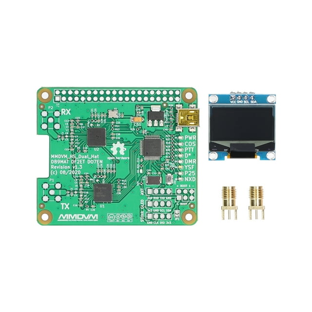 MMDVM Duplex Hotspot Board avec Support d'Affichage OLED DMR P25 D Support de Module Relais Étoile UHF VHF pour Framboise Pi
