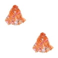 thumbnail image 3 of ZheElen Cloth Lightweight Portable Scarf Versatile For Wide Application And Easy Matching With Floral orange 2Set, 3 of 6
