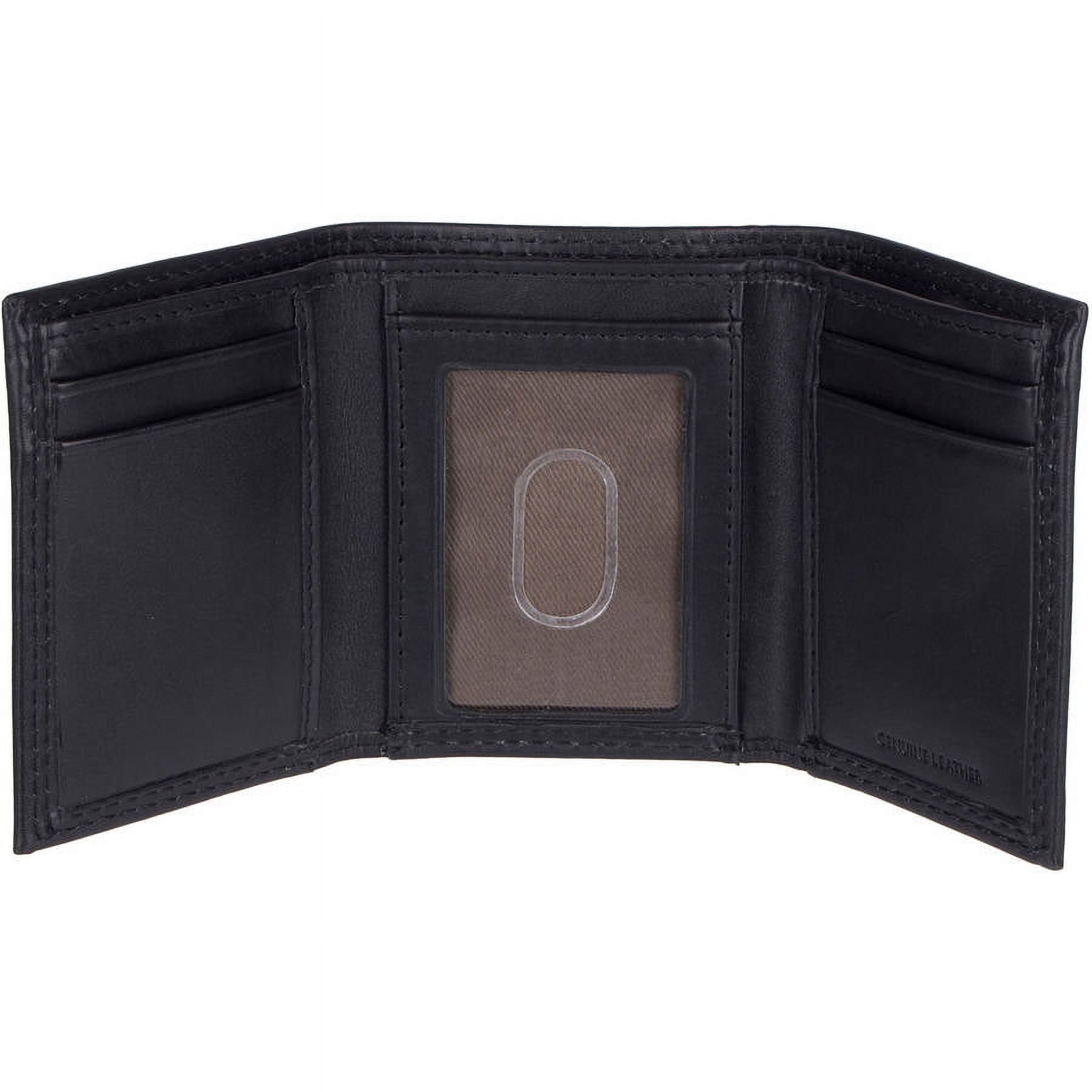 Genuine Dickies Men's Black Leather Trifold Wallet photo 3
