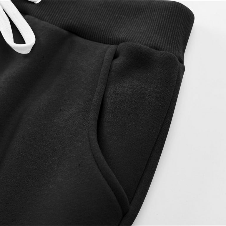Women's Sherpa Lined Sweatpants - Winter Warm Fleece Joggers With Pockets