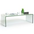 thumbnail image 1 of Costway Tempered Glass Coffee Table Accent Cocktail Side Table Living Room Furniture, 1 of 10