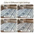 thumbnail image 7 of ODIKA Layering Vintage Striped Southwestern Motif Farmhouse Felpudo Pet Friendly & Kids Safe for Bedroom, Bedside, Nursery, 7 of 7