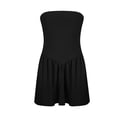 thumbnail image 5 of cfhntfmh Tube Top Dress for Women Summer Strapless Flowy Mini Dresses Fashion Patchwork Pleated Going out Dress, 5 of 5