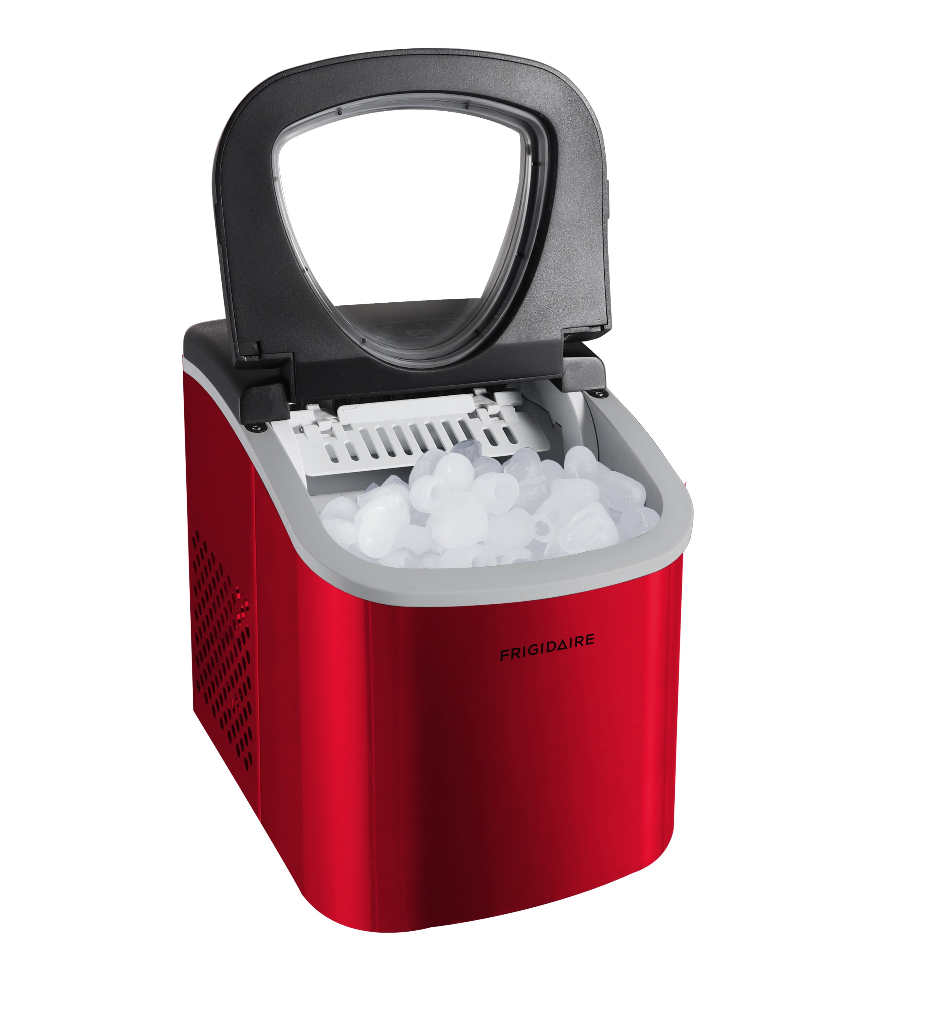 Frigidaire 26 lbs/Day Capacity Bullet Ice Maker, Red Stainless Steel  (图2)