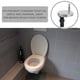 thumbnail image 2 of 2pcs Tornillos de asiento de inodoro Tornillos de la bisagra Inicio Universal asiento asiento Tornillo para baño, 2 of 8