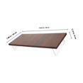 thumbnail image 2 of BESTYASH Computer Monitor Shelf for Desk Acrylic Dark Brown for Professionals 1Pack Back to School, 2 of 8