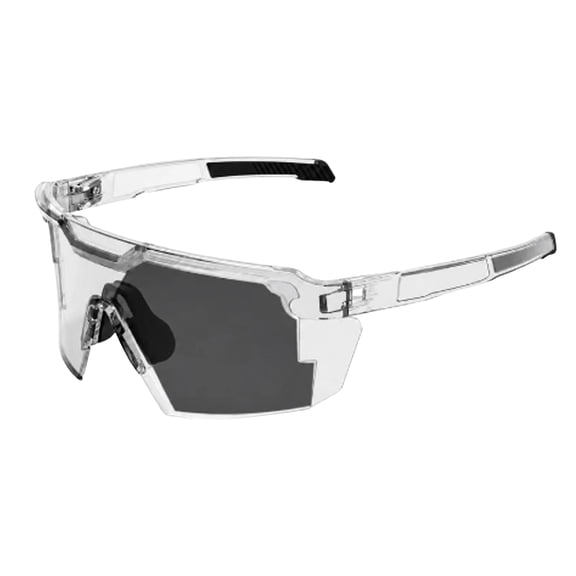 UV400 Photochromic Polarized Safety Glasses Impact Resistant Outdoor Sports Work Eyewear For Men Women Auto Tint Lenses (Blue)