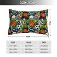 thumbnail image 2 of Fotbe Balls Funda de Almohada Decorativa Estilo Occidental, Lujo en Algodón, Fundas para Almohadas King, Cojín Estampado para Decoración del Hogar-16"x24", 2 of 6