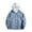 Blue, variant on Windbreaker Jacket for Men Colorblocked Windproof Warm Jacket Long Sleeve Hooded Pockets Casual Outwear Coat Blue M
